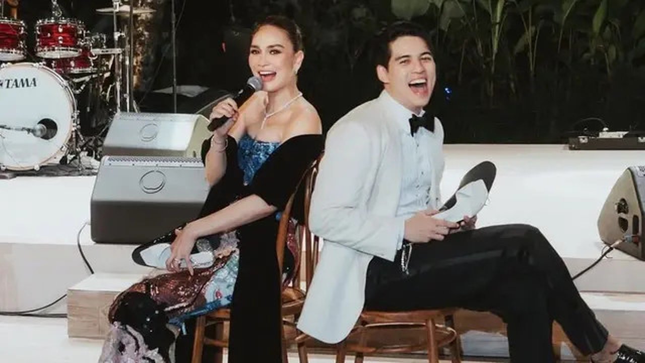 Gaun Unik Luna Maya di After Party, Ada Lukisan Kedua Orangtuanya Dirancang Yefta Gunawan. (Dok: IG @thebridedept)