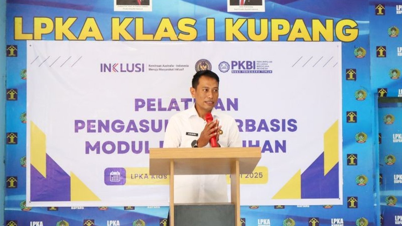 Kanwil Ditjenpas NTT menggelar pelatihan pola asuh berbasis inklusif bagi petugas di LPKA Kupang untuk meningkatkan kualitas pengasuhan anak binaan, demi mendukung tumbuh kembang mereka secara optimal.