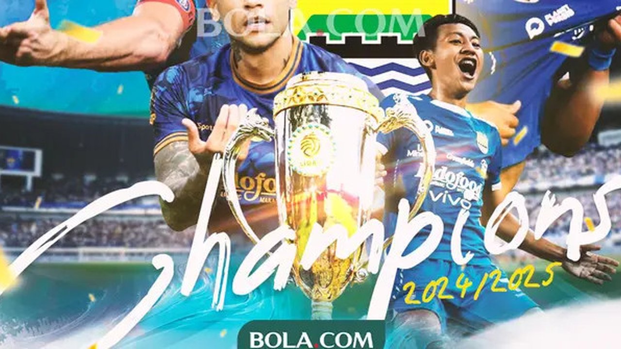 BRI Liga 1 - Ilustrasi Persib Bandung Juara BRI Liga 1 Musim 2024-2025 (Bola.com/Adreanus Titus)