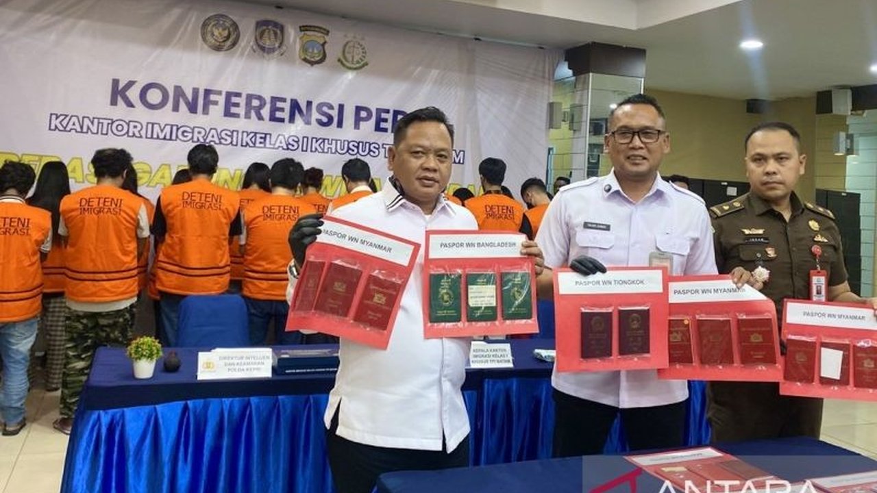 Imigrasi Batam Amankan 23 WNA Pelanggar Aturan Keimigrasian