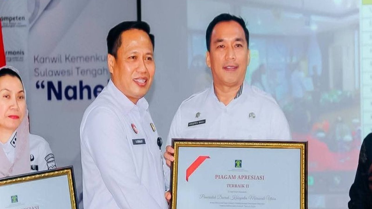 Kabupaten Morowali Utara, Sulawesi Tengah, meraih penghargaan istimewa dalam penilaian indeks reformasi hukum tahun 2024 dari Kementerian Hukum dan HAM, menjadi salah satu dari tiga daerah di Sulteng yang mendapatkannya.