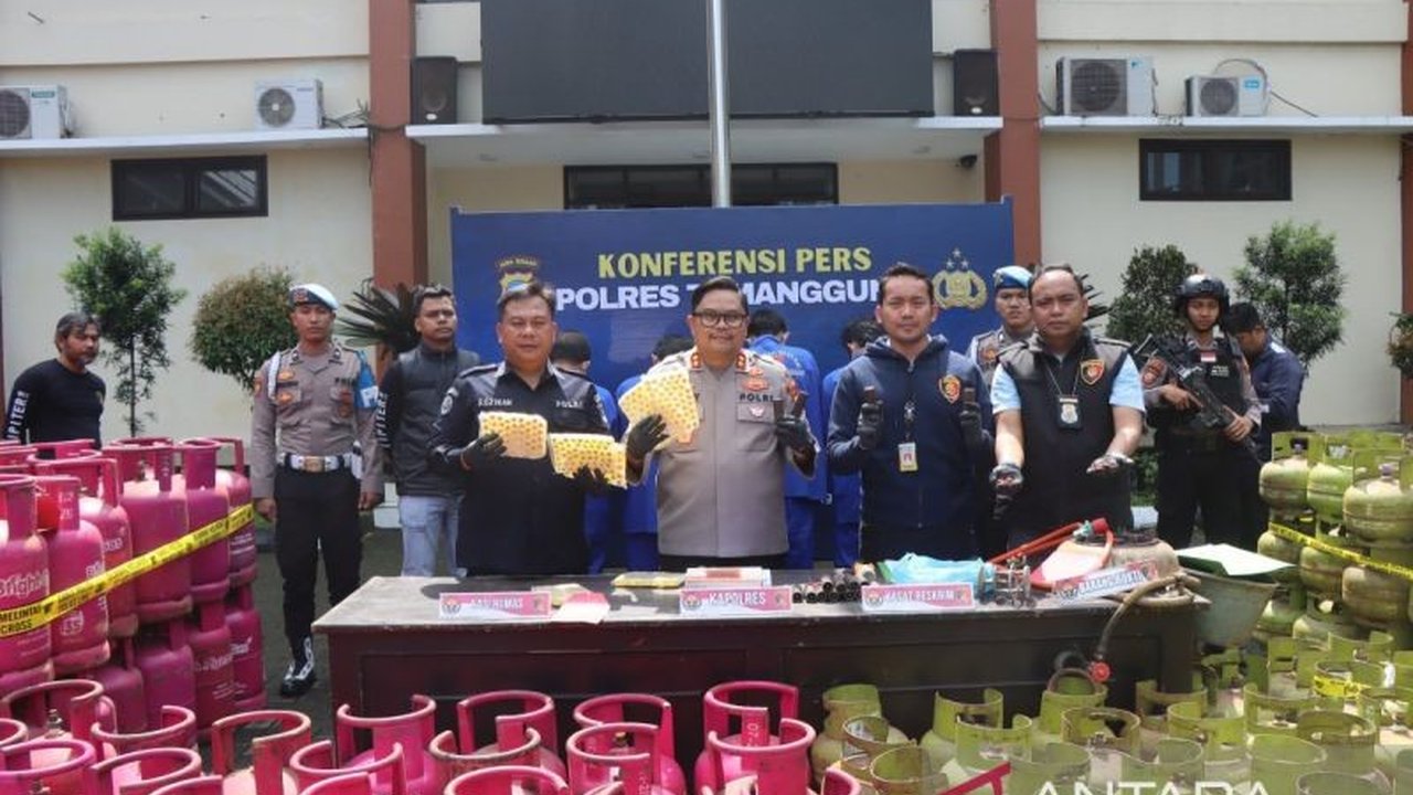 Polres Temanggung Ungkap Pengoplosan Gas Elpiji Subsidi, Ratusan Tabung Disita!