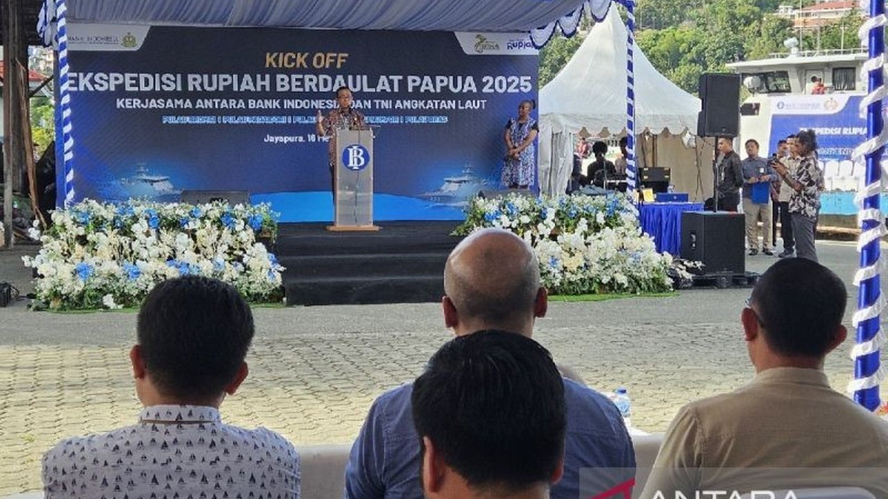 Pj. Gubernur Papua, Ramses Limbong, berharap Ekspedisi Rupiah Berdaulat (ERB) 2025 dapat menjaga stabilitas ekonomi di wilayah 3T Papua dan meningkatkan penggunaan rupiah.
