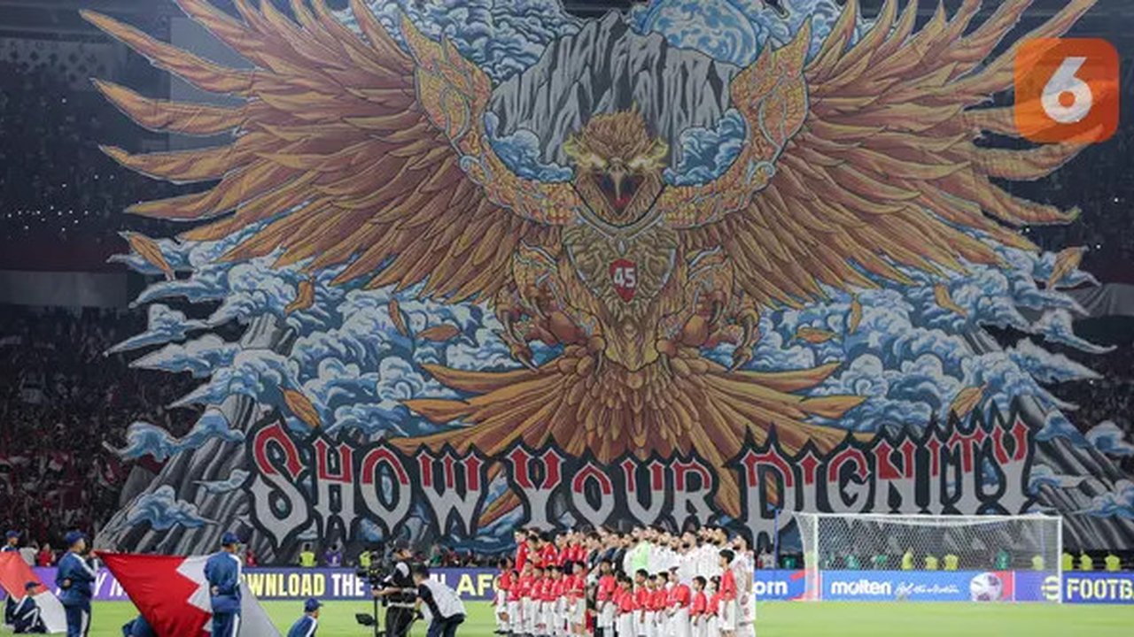 Koreo La Grende Indonesia jelang duel Timnas Indonesia versus Bahrain pada laga kedelapan putaran ketiga Grup C kualifikasi Piala Dunia 2026 zona Asia di Stadion Utama Gelora Bung Karno, J
