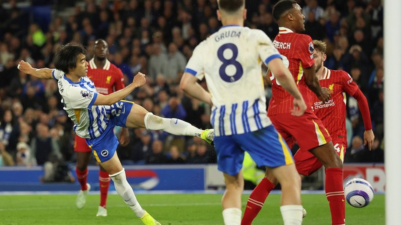 Hasil Brighton vs Liverpool: Skor 3-2