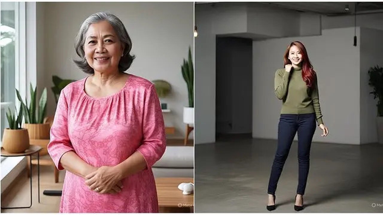 Warna rambut dan nuansa pakaian paling cocok. Ilustrasi MetaAI