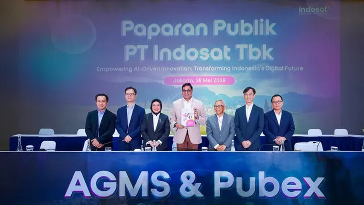 Jajaran Direktur Indosat Ooredoo Hutchison hasil Rapat Umum Pemegang Saham Tahunan 2025 (Foto: Corpcomm Indosat Ooredoo Hutchison)