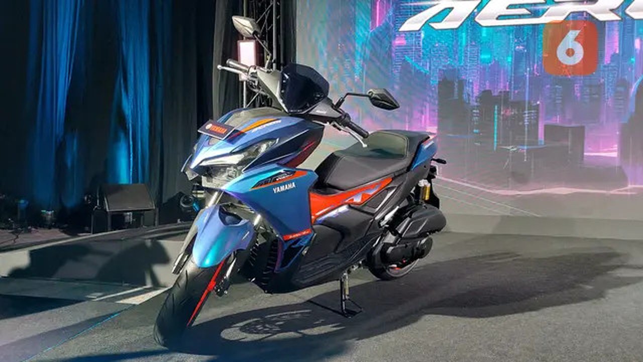 Yamaha Aerox Alpha dobrak pasar skutik Indonesia. (Liputan6.com / Septian Pamungkas)