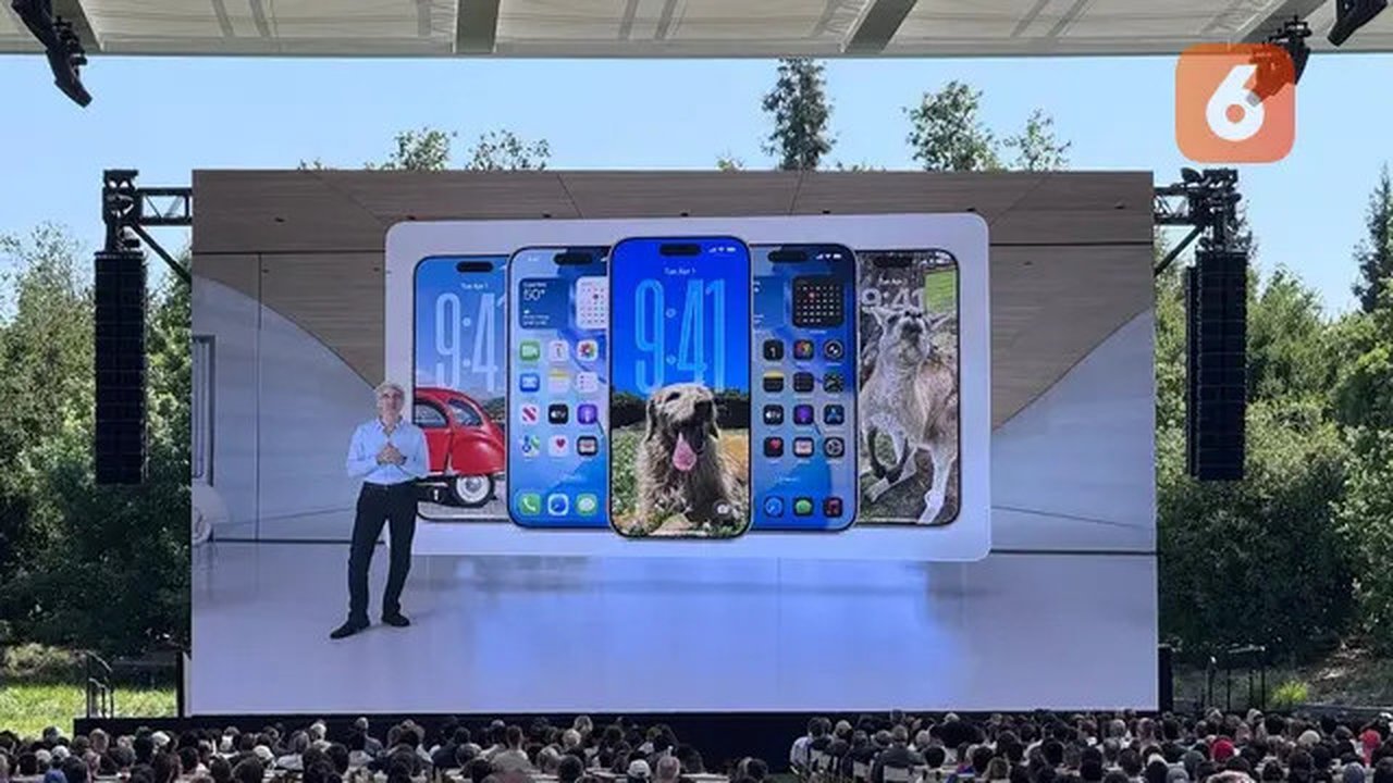 Apple resmi mengumumkan kehadiran iOS 26 untuk para pengguna iPhone dalam ajang WWDC 2025. (Liputan6.com/Yuslianson)