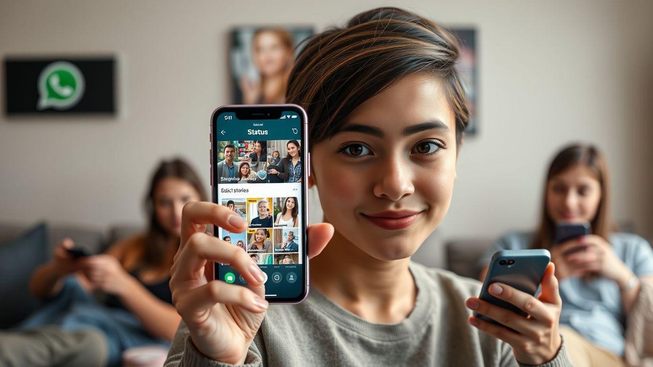 cara menyimpan status wa orang lain