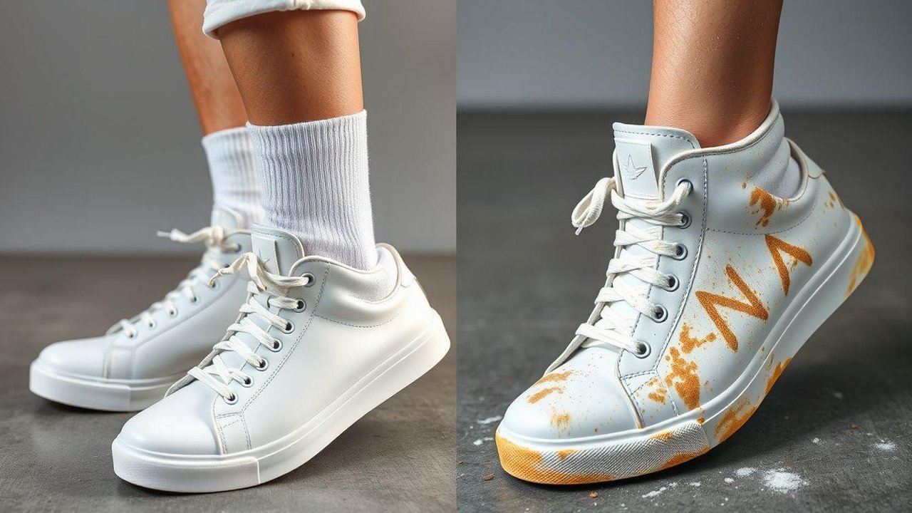 cara membersihkan sepatu putih