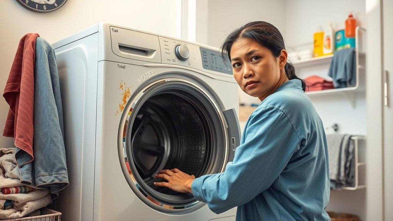 cara membersihkan mesin cuci 1 tabung