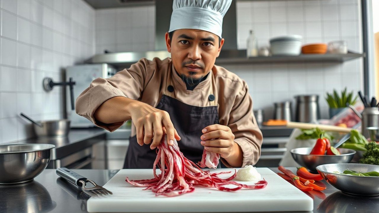 cara membersihkan cumi