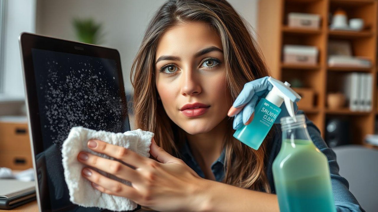 cara membersihkan layar laptop