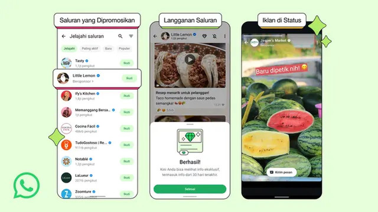 Meta Resmi Pasang Iklan di WhatsApp, Tampil di Mana? (Doc: WhatsApp)
