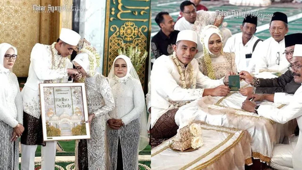 Sah! 7 Potret Akad Nikah Rizky Ridho & Sendy Aulia, Fans Patah Hati Berjamaah
