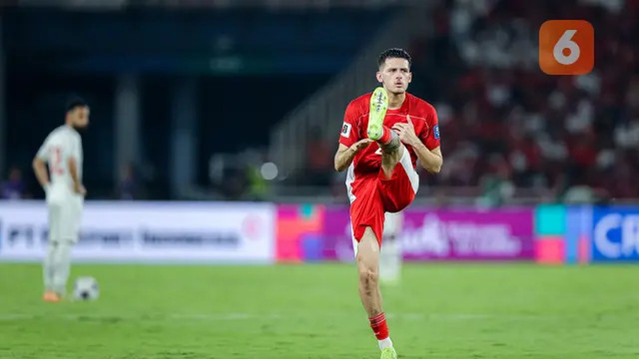 Bek Timnas Indonesia, Justin Hubner, dalam laga melawan Bahrain di SUGBK, Jakarta, Selasa (27/3/2025). (Bola.com/Bagaskara Lazuardi)