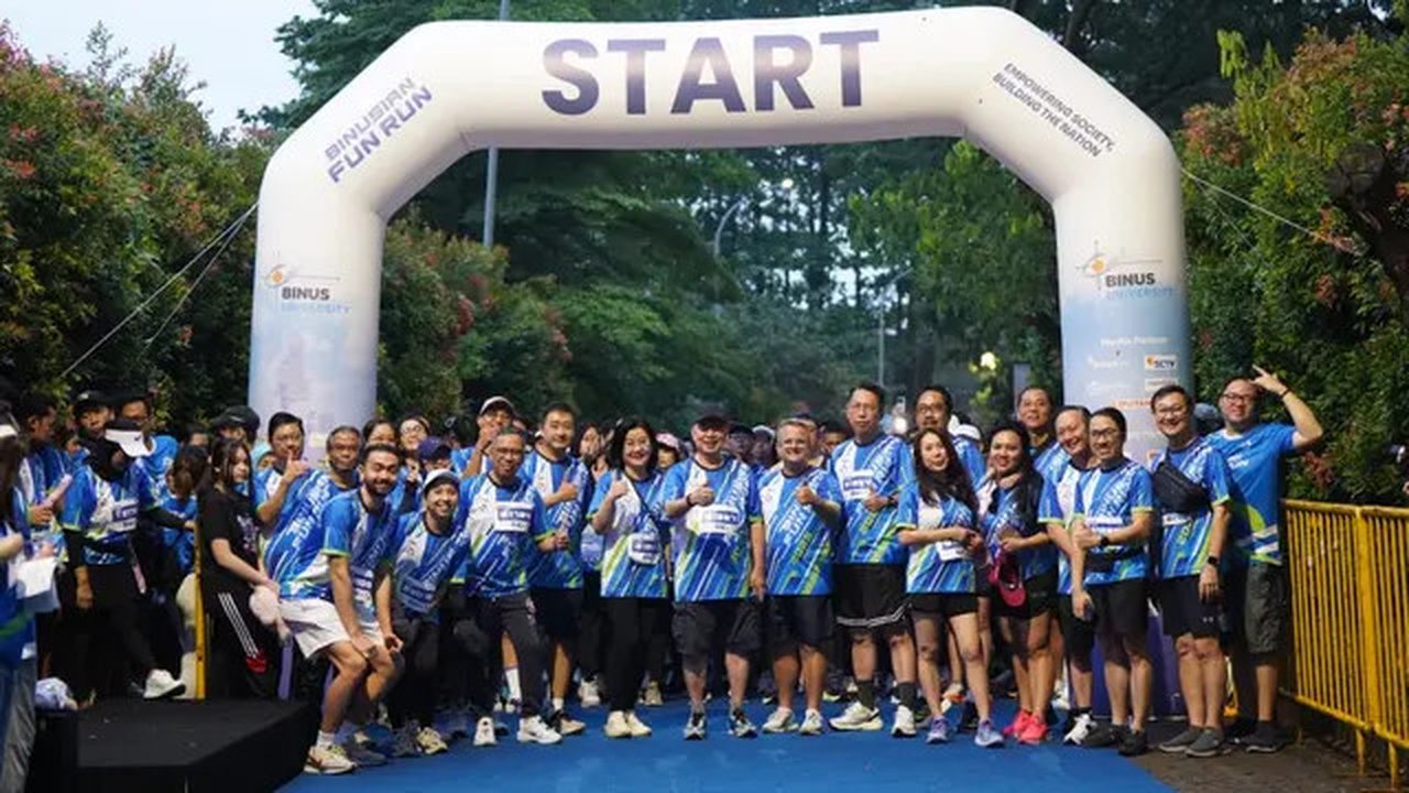 Gelaran Binusian Fun Run 2025. (Istimewa)