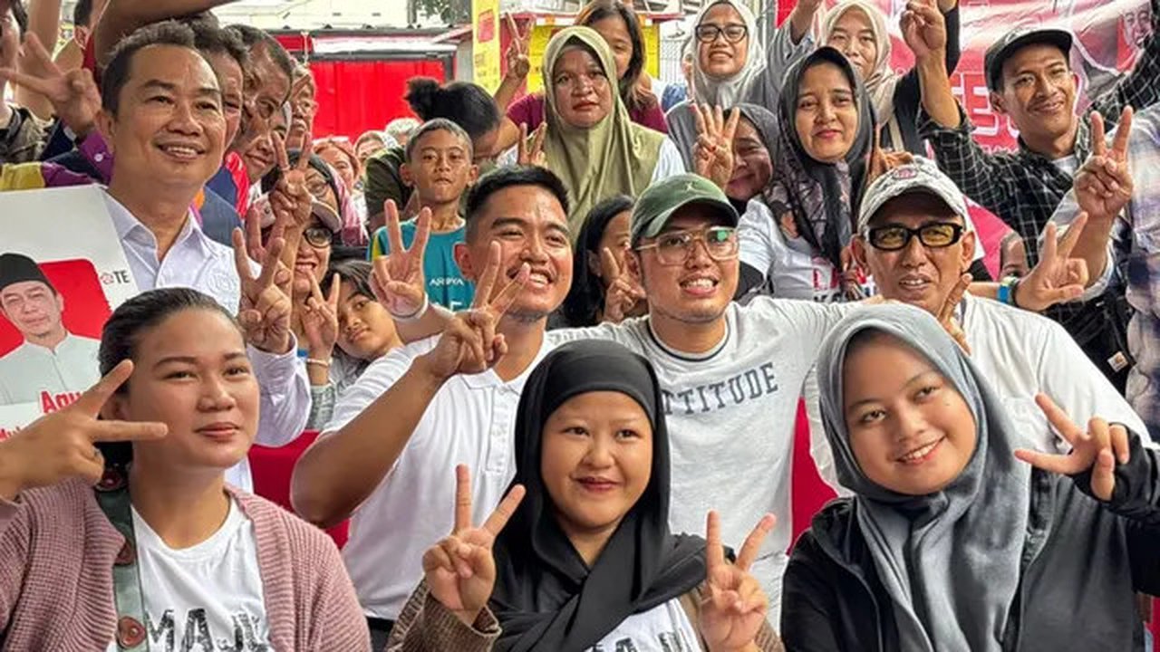 Ketua Umum Partai Solidaritas Indonesia, Kaesang Pangarep, menggelar kampanye Pemilu Raya PSI di Warakas, Tanjung Priok, Jakarta Utara, Selasa (15/7/2025). (Foto: Istimewa).
