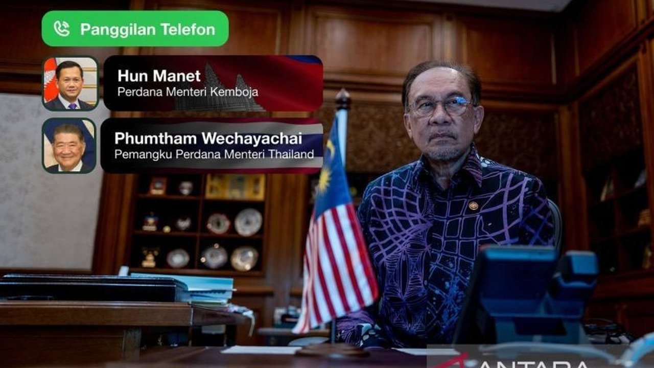 Ketua ASEAN, PM Malaysia Anwar Ibrahim, mendesak Gencatan Senjata Kamboja Thailand menyusul ketegangan perbatasan. Akankah diplomasi meredakan konflik ini?