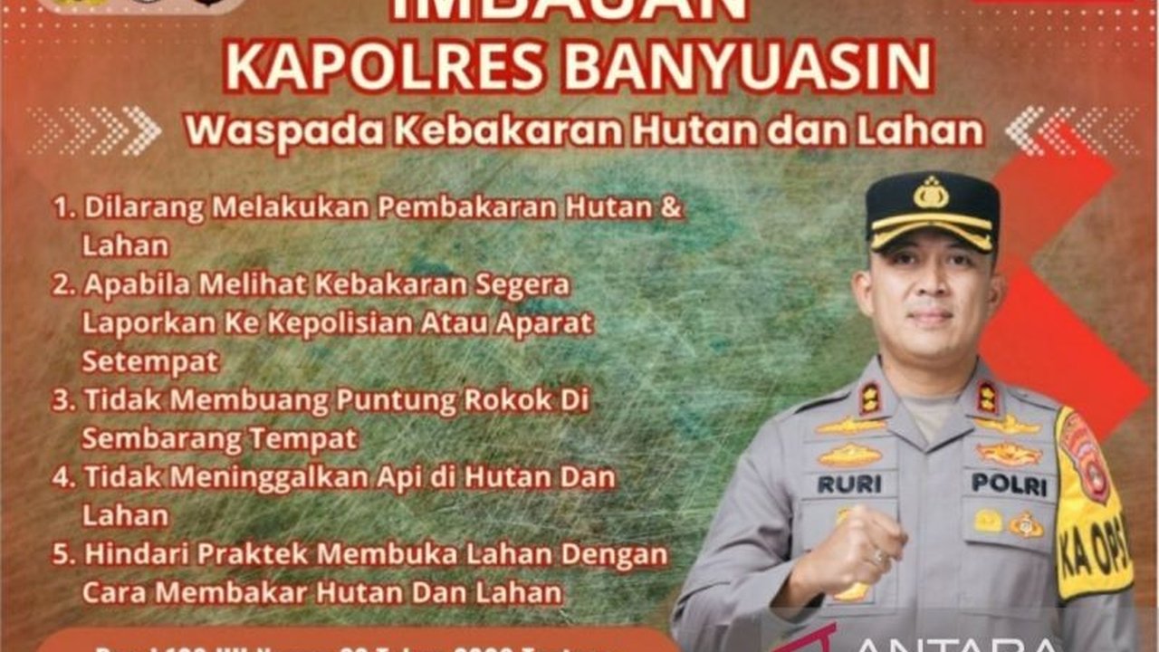 Polres Banyuasin kembali mengingatkan masyarakat tentang bahaya dan sanksi berat terkait larangan bakar lahan. Apa saja risikonya dan berapa denda maksimalnya?