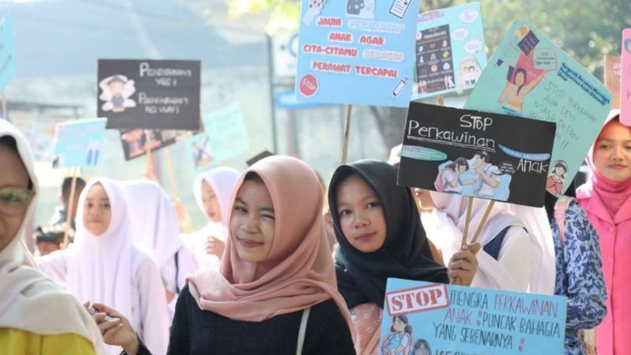 Fakta: Perkawinan Anak Bukan Budaya Sasak, Ratusan Anak Lombok Tengah Serukan Tolak Perkawinan Anak