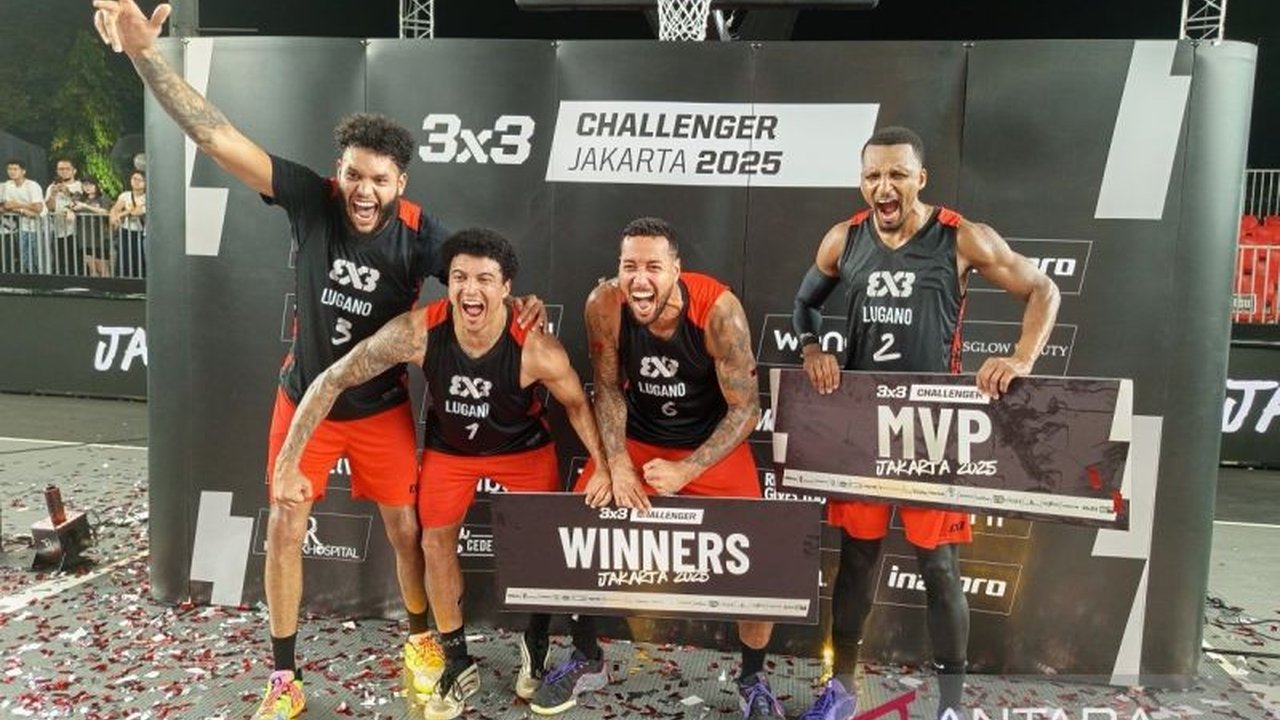 Fakta Menarik: Tim Swiss Lugano Juara FIBA 3x3 Challenger Jakarta 2025, Kalahkan Hangzhou di Final Sengit