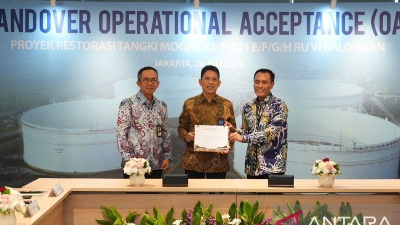 PT Wijaya Karya (WIKA) berhasil merampungkan proyek Restorasi Tangki Mogas Balongan, menandai peningkatan signifikan kapasitas penyimpanan energi nasional dan efisiensi operasional kilang.
