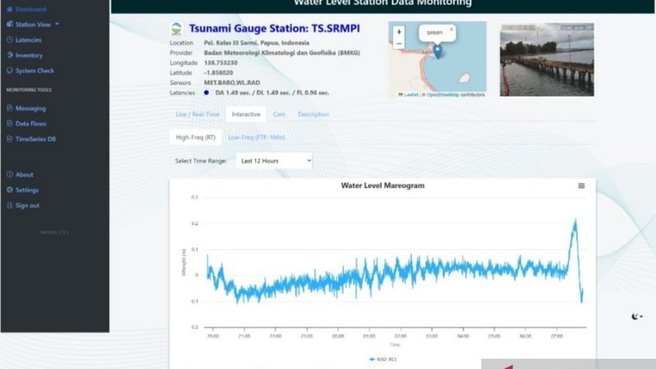 BMKG mengonfirmasi deteksi gelombang Tsunami Sarmi Papua setinggi 19 cm di Pelabuhan Sarmi. Simak imbauan penting BMKG untuk masyarakat pesisir.