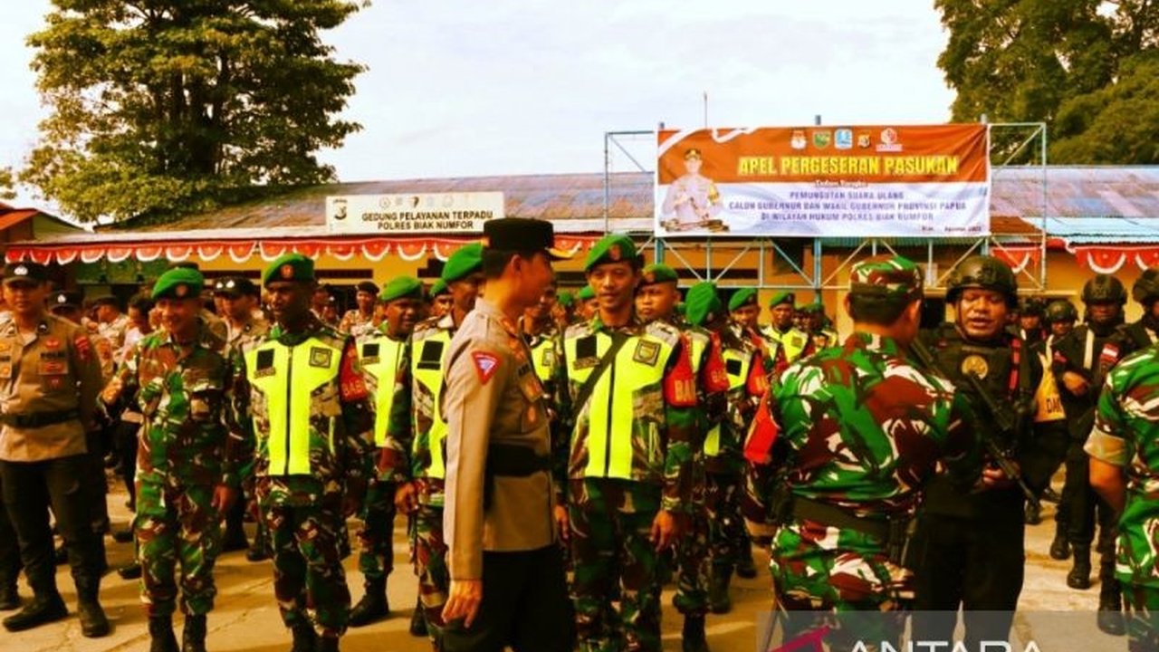 Polres Biak Numfor siagakan 320 personel untuk mengamankan distribusi logistik dan tahapan Pemungutan Suara Ulang (PSU) Pilkada Papua. Bagaimana persiapan detailnya?