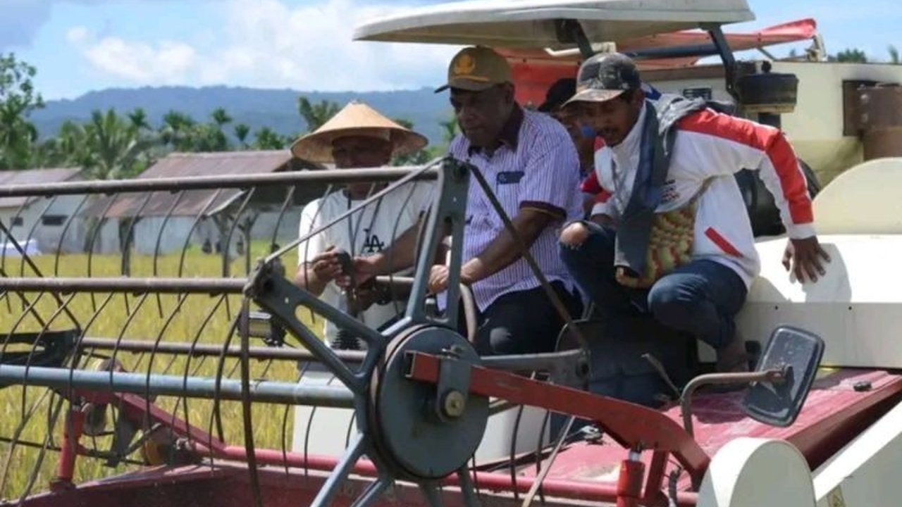 Tahukah Anda? Mesin Panen Padi Jayapura Tingkatkan Efisiensi Petani di Namblong