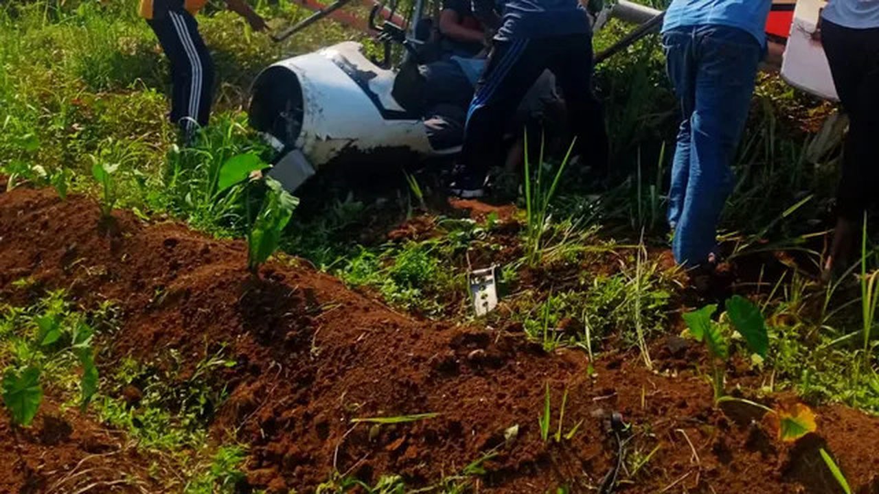 Pesawat Latih Jatuh di Ciampea Bogor