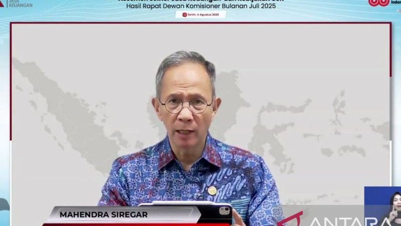 Ketua OJK Mahendra Siregar menyatakan **stabilitas sektor jasa keuangan** Indonesia tetap kuat di tengah gejolak ekonomi global, didukung permodalan dan kesepakatan tarif AS yang menguntungkan.