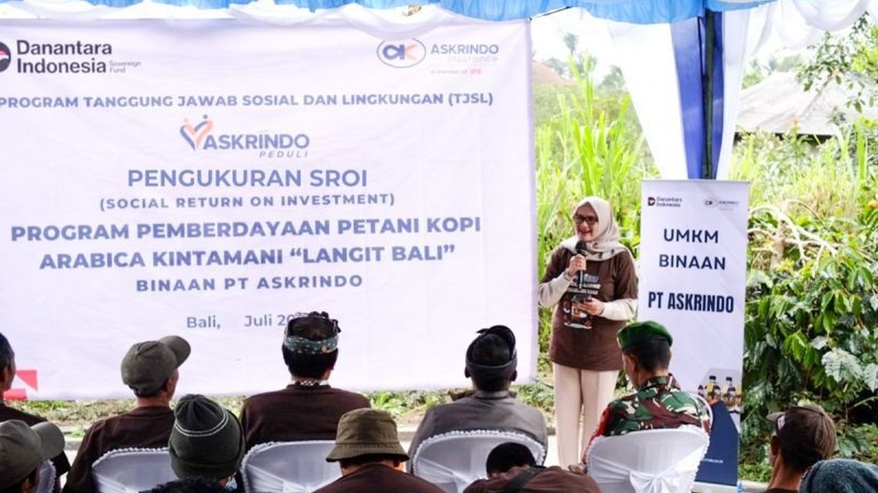 PT Askrindo aktif mendukung kemandirian ekonomi pelaku UMKM Bali, khususnya program Kopi Langit Kintamani, dengan metode pengukuran Social Return on Investment (SROI) yang inovatif. Bagaimana dampaknya?