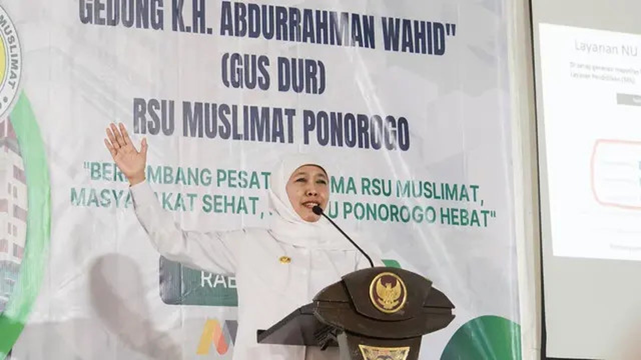 Gubernur Jawa Timur Khofifah Indar Parawansa. (Tim News).