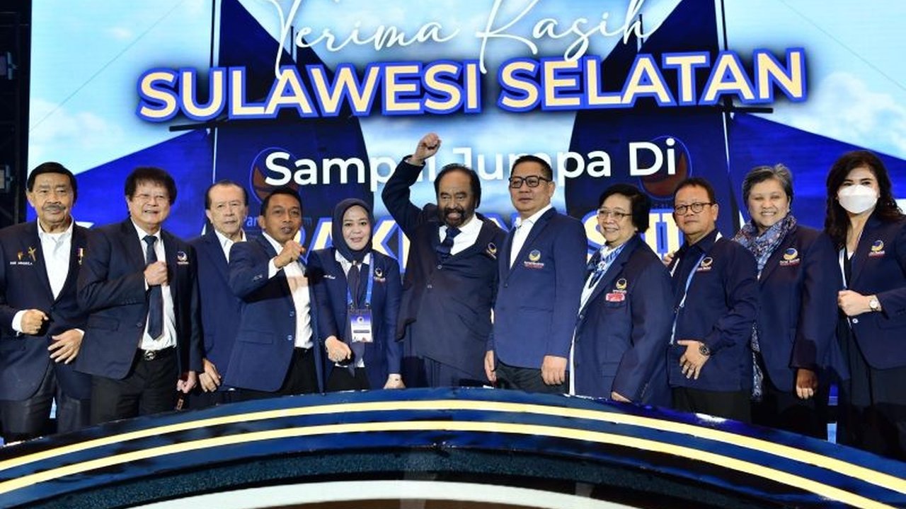Rakernas NasDem pertama di luar Jawa sukses digelar di Makassar, menargetkan posisi tiga besar pada Pemilu 2029. Apa saja strategi yang disiapkan?