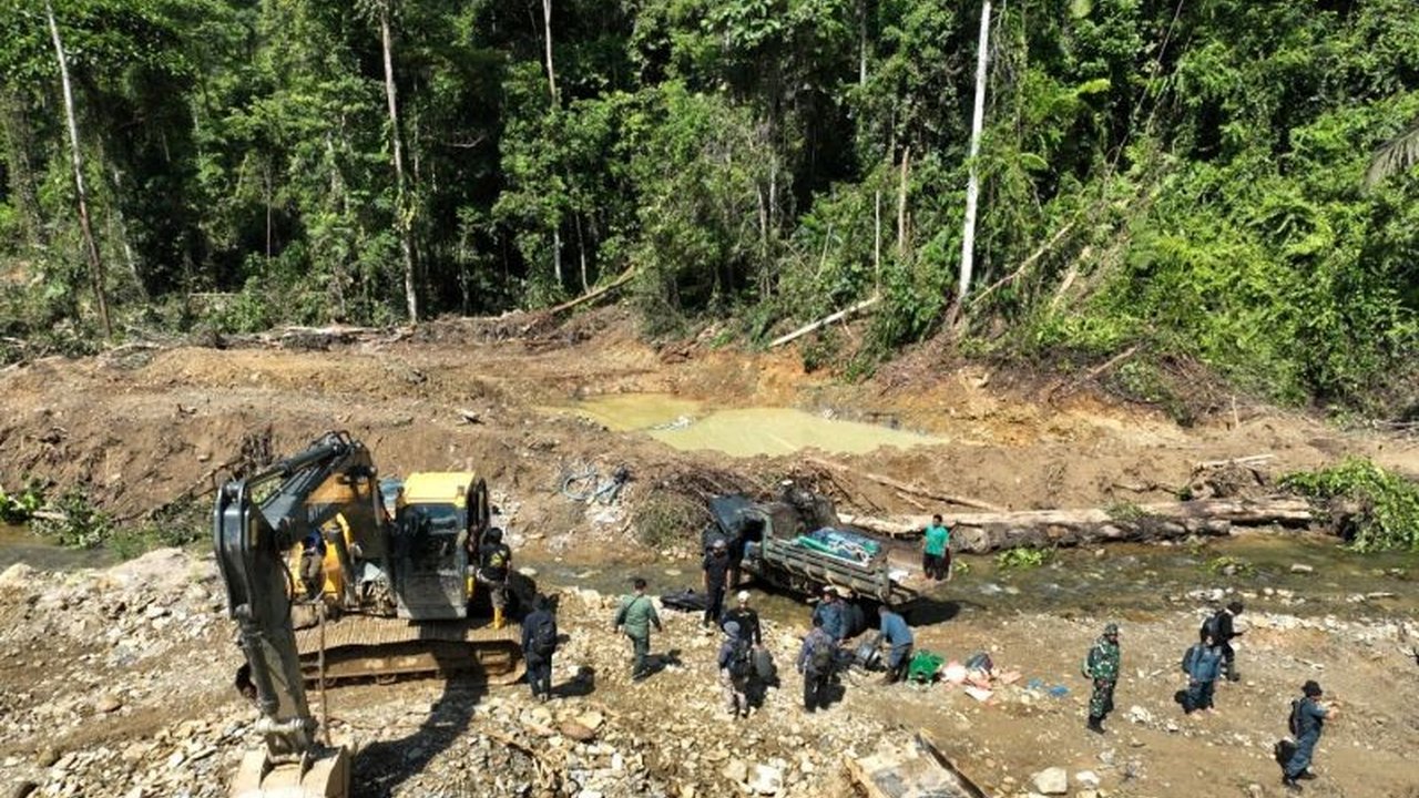 Kementerian Kehutanan berhasil menghentikan operasi tambang emas ilegal di Parigi Moutong, Sulteng, mengamankan dua ekskavator. Simak detail penindakan dan dampaknya!