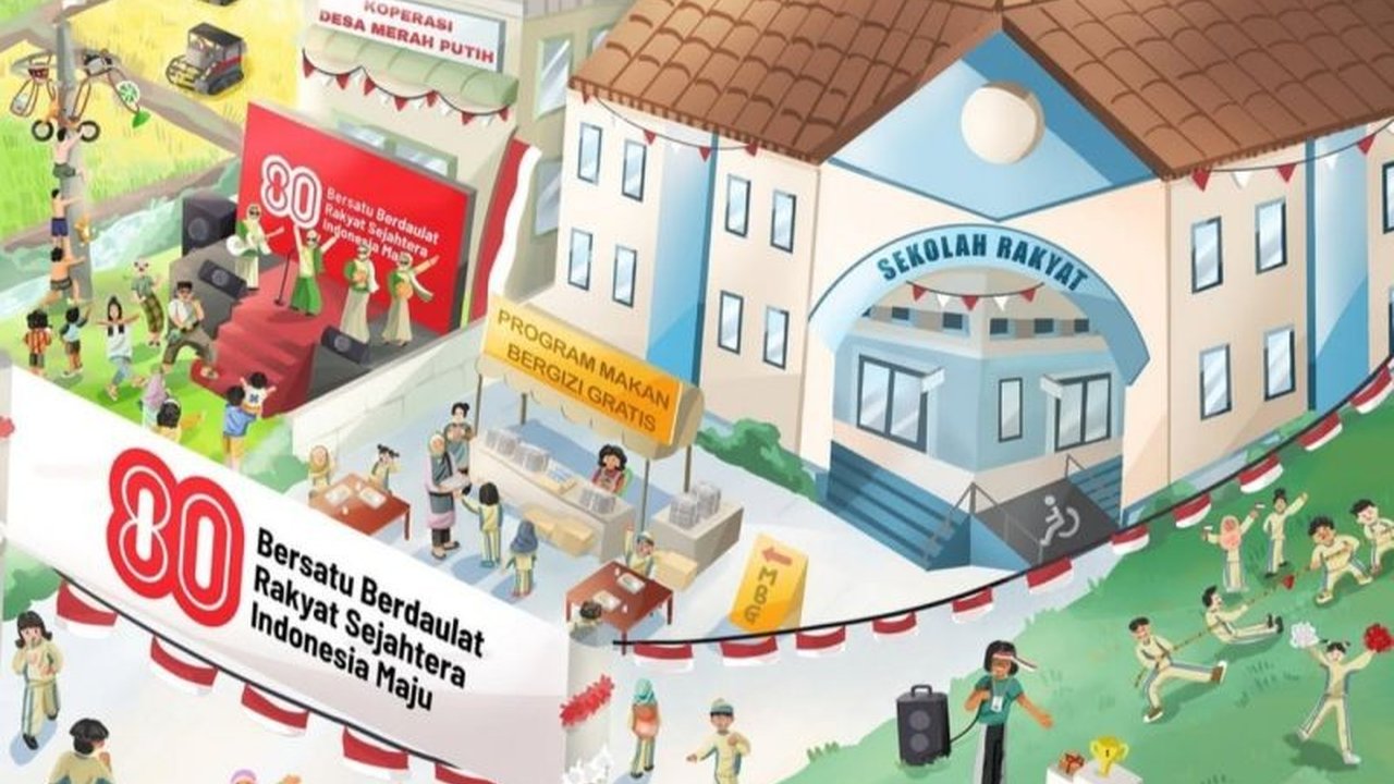 Seskab Teddy Indra Wijaya menegaskan HUT ke-80 RI bukan hanya bebas penjajahan, melainkan juga merdeka dari kemiskinan dan penderitaan rakyat. Simak penjelasannya!