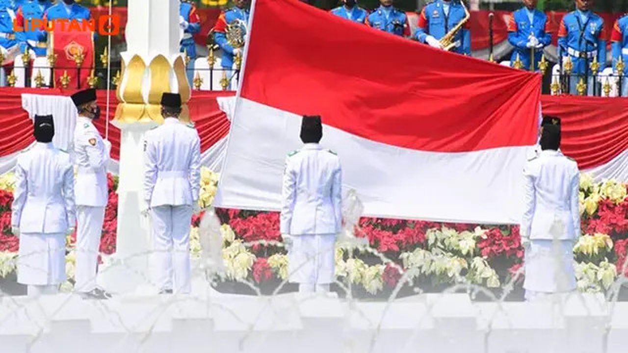 Banner Infografis Cara & Syarat Ikut Upacara HUT ke-80 RI 17 Agustus 2025 di Istana. (Liputan6.com/Gotri/Abdillah)