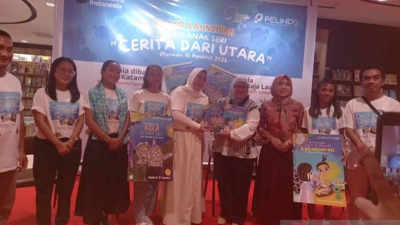 PT Pelindo Manado dan Perkumpulan Literasi Sulut meluncurkan seri Buku Anak Cerita dari Utara, mengangkat kearifan lokal Sulawesi Utara dengan kisah unik dari penulis cilik.