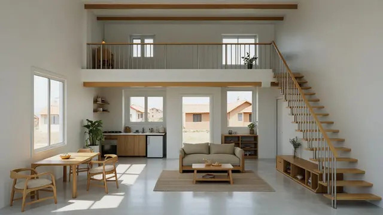 Desain Dalam Rumah Minimalis 2 Lantai Sederhana di Kampung