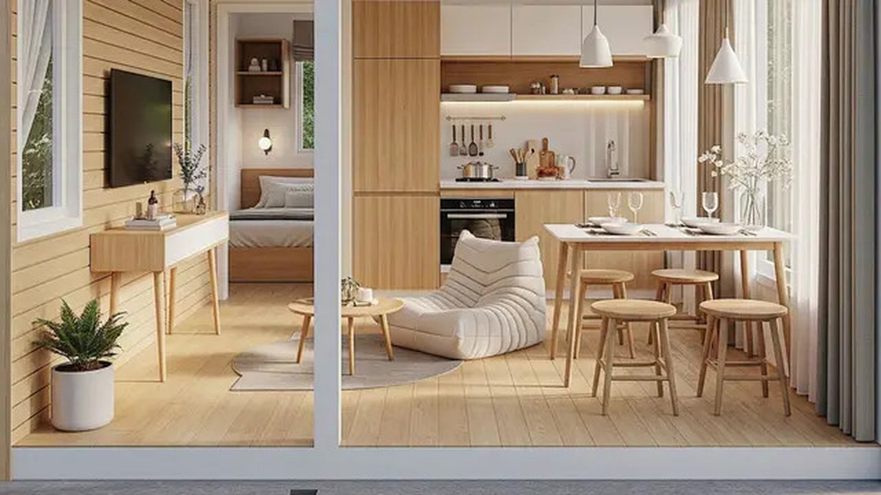 Inspirasi Desain Rumah Kecil 4x6 2 Kamar yang Mungil. Foto: Gemini