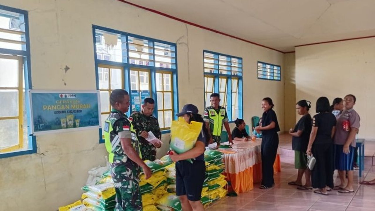 Kodim Talaud menggelar Gerakan Pangan Murah untuk menjaga stabilitas harga dan ketersediaan bahan pokok. Ribuan kilogram beras dan gula ludes dalam waktu singkat, bantu masyarakat penuhi kebutuhan.