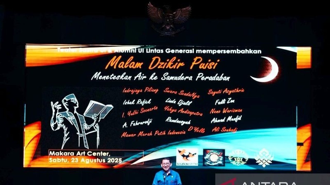 Menteri Kebudayaan Fadli Zon menekankan **peran sastra** sebagai pilar penting peradaban bangsa, mendorong internasionalisasi dan penguatan ekosistem sastra nasional. Apa saja upaya yang dilakukan?
