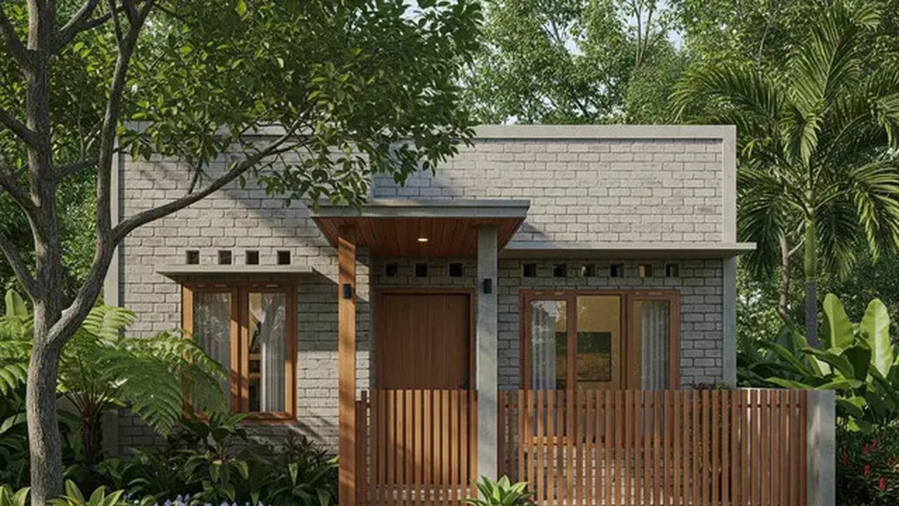 Inspirasi Rumah Kecil yang Bagus dari Hebel Tanpa Plester. Foto: Gemini