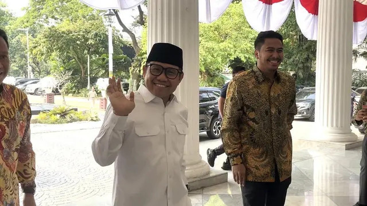 Menteri Koordinator Bidang Pemberdayaan Masyarakat sekaligus Ketua Umum (Ketum) Partai Kebangkitan Bangsa (PKB) Muhaimin Iskandar atau Cak Imin di Balai Kota DKI Jakarta, Selasa (26/8/2025) (