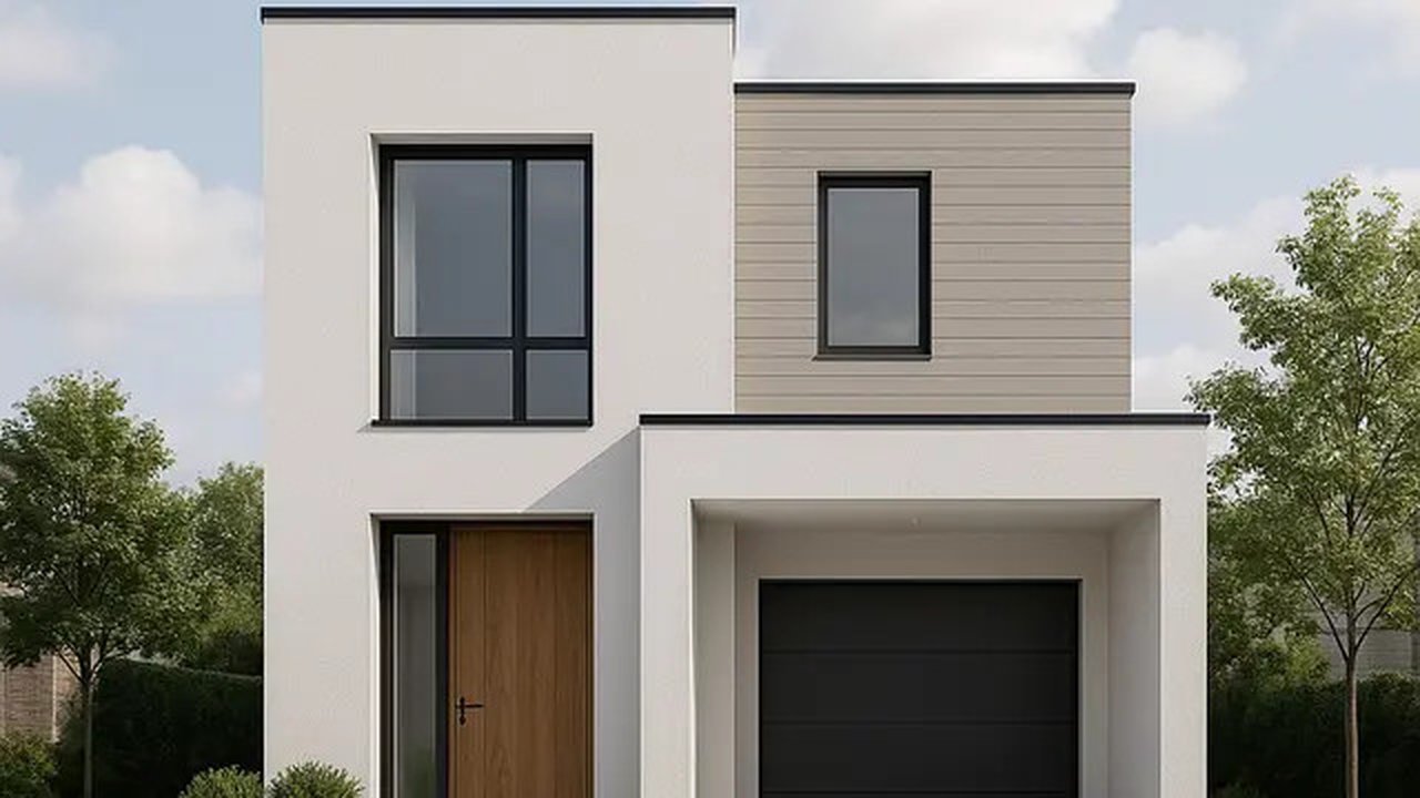 Desain Rumah 6x9 Atap Datar Minimalis/AI