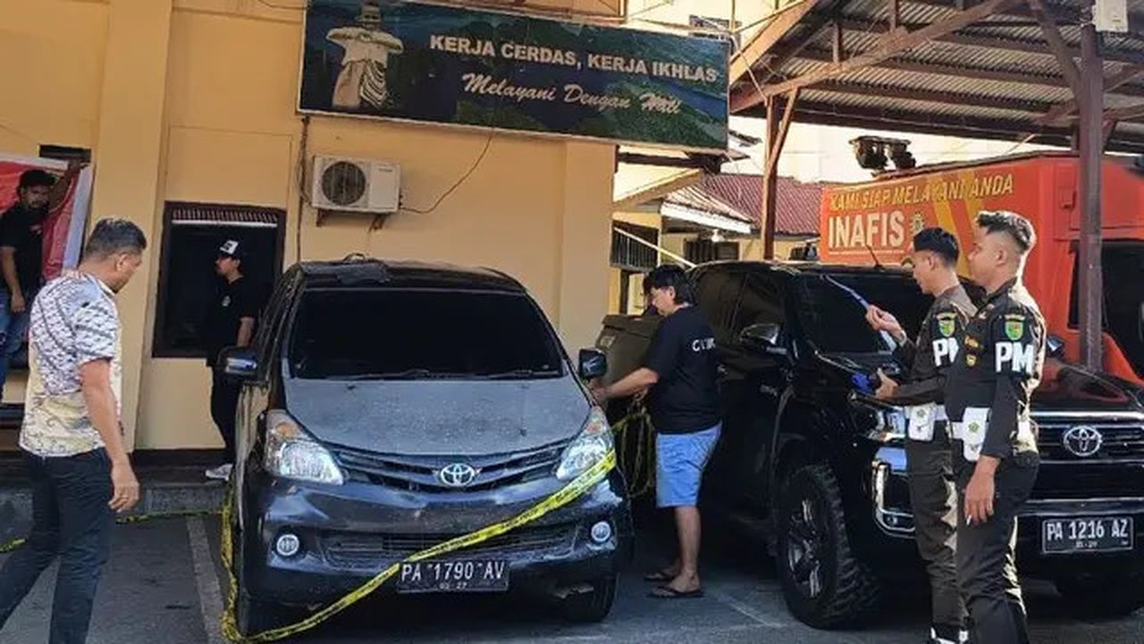 Kendaraan Pratu TB saat kabur seusai menembak warga sipil (Dok: Antara)
