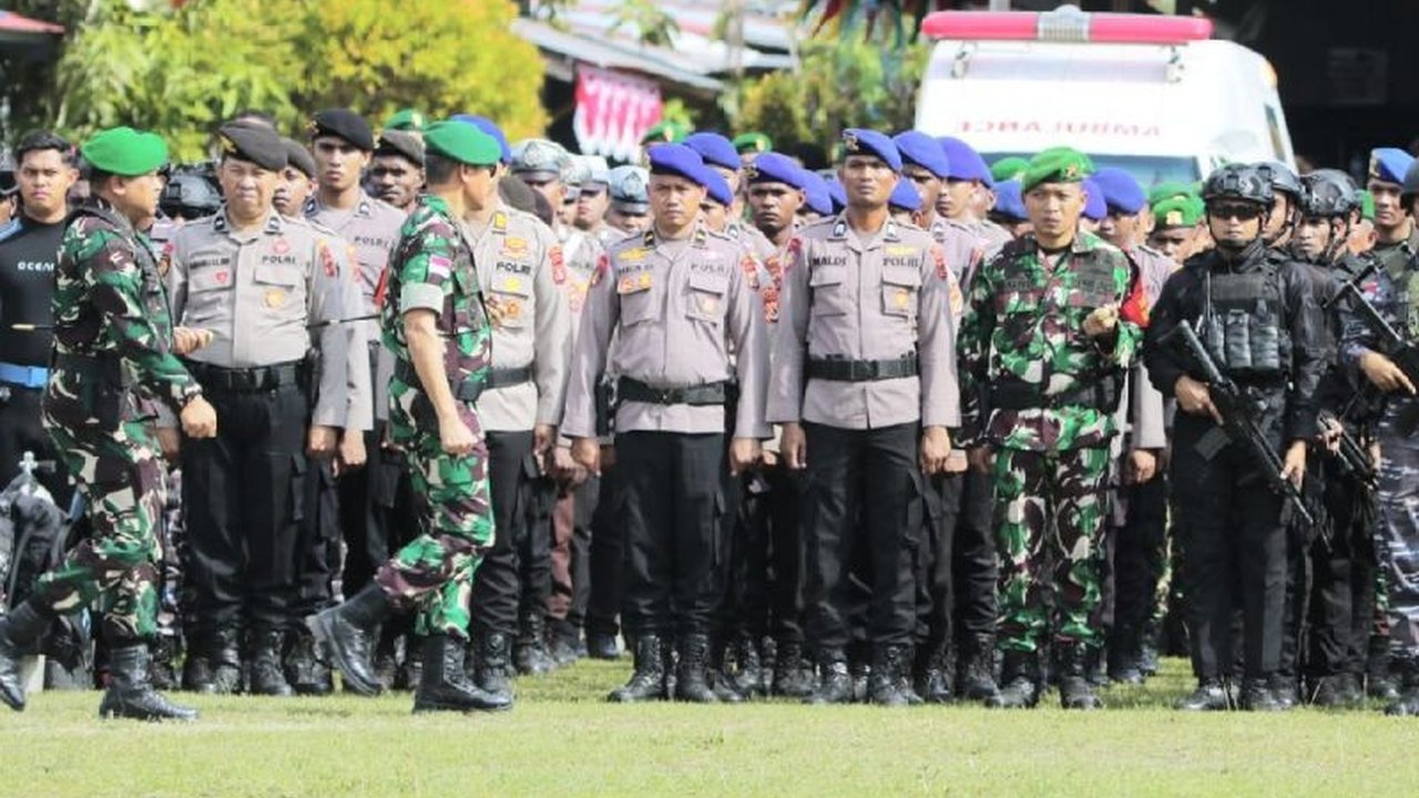 Ribuan personel gabungan TNI/Polri disiagakan untuk Pengamanan Kunjungan Wapres Gibran di Jayapura, Papua. Bagaimana strategi pengamanan kunjungan penting ini berjalan?