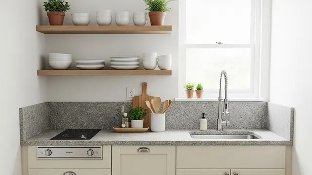 Inspirasi Desain Dapur Kecil Sederhana untuk Rumah Modern. Gemini